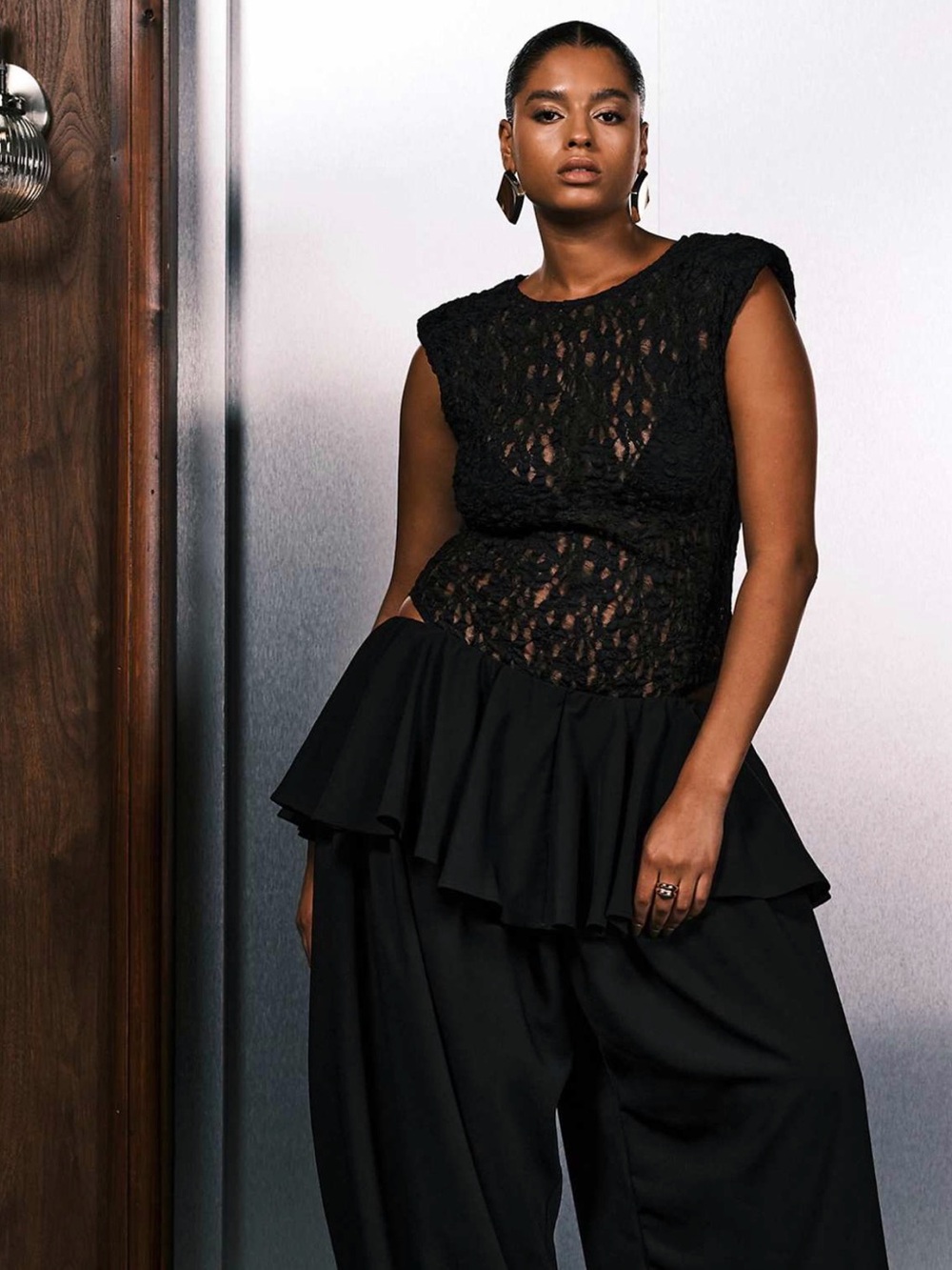Sold Out: NWOT ASOS Curve Black Peplum Pants